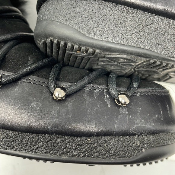 Emilio Pucci Black Shearling Winter Boots - Picture 10 of 11